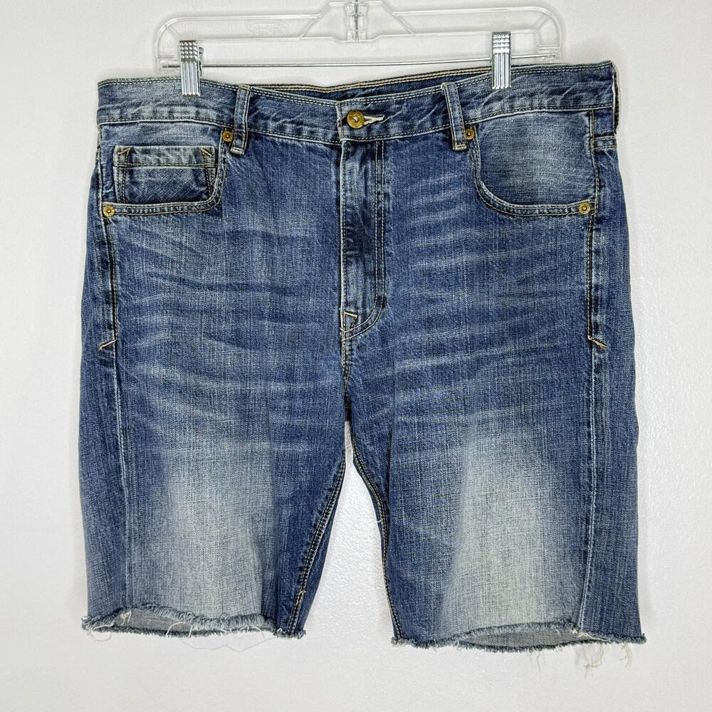 Levi's Blue Washed Denim Flat Front Men’s Shorts